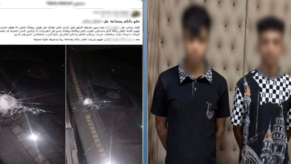 كانوا بيهزروا.. ضبط المتهمين بإلقاء حجارة على سيارة بالقاهرة