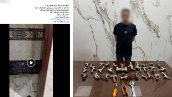 الكاميرا صورته.. القبض على لص سرق صنابير المياه من داخل مسجد بالدقهلية
