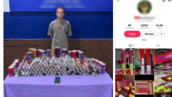 القبض على أدمن صفحة لبيع الألعاب النارية