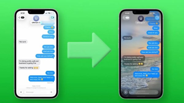 بعد تحديث iOS 27.. طريقة تغيير خلفية المحادثات في رسائل آيفون