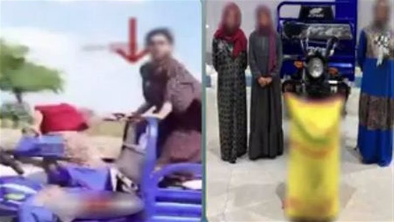 مطاردة بالدراجة النارية تكشف سرقة أجولة أرز من مزرعة بالشرقية، وضبط 3 سيدات