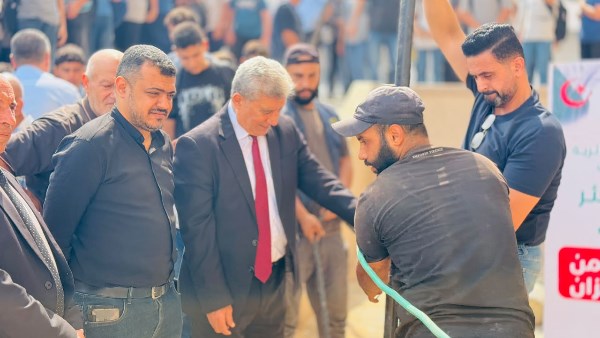 المعاهد الأزهرية تفتتح مشروع بئر مياه في معهد الأزهر بغزة
