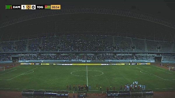 توقف مباراة زامبيا وتوجو في تصفيات أمم افريقيا
