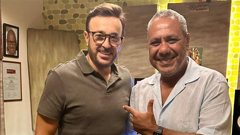صابر الرباعي في الإستوديو لتسجيل أغنية جديدة