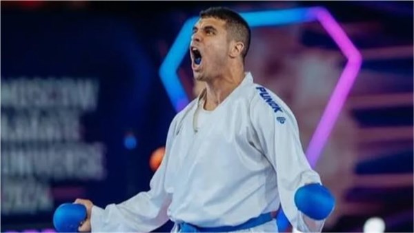 يوسف بدوي يتوج ببرونزية الكاراتيه في دورة ألعاب البحر المتوسط
