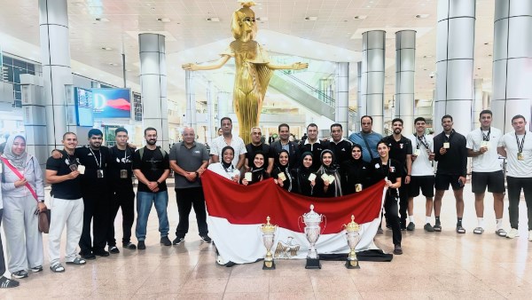 استقبال رسمي لبعثة الكاراتيه بعد التتويج بلقب البطولة الأفريقية