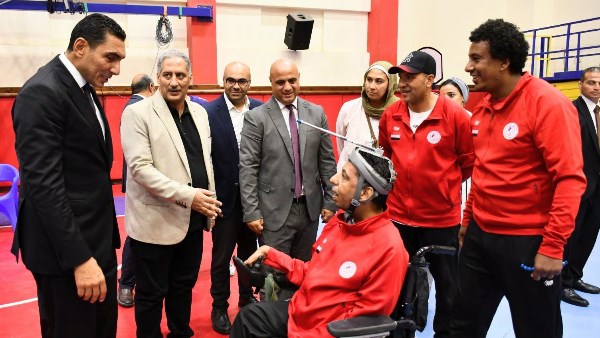 وزير الرياضة يتفقد المركز الأوليمبي ويلتقي منتخبات البوتشيا ورفع الأثقال وألعاب القوى البارالمبية