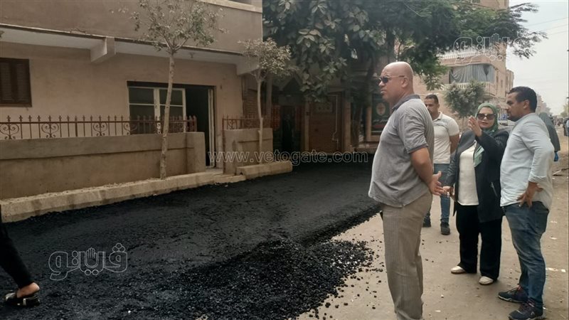 محافظ الغربية يتابع أعمال رصف شارع هندسة الري بالسنطة (صور)