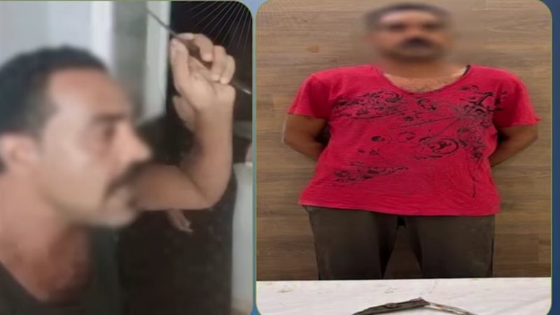 بسبب خلافات أسرية، عاطل يهدد والدته بسلاح أبيض في حدائق القبة والأمن يضبطه