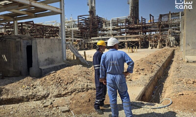 “السورية للبترول” تعيد تشغيل بئرين للغاز بطاقة 1.5 مليون متر مكعب يومياً
