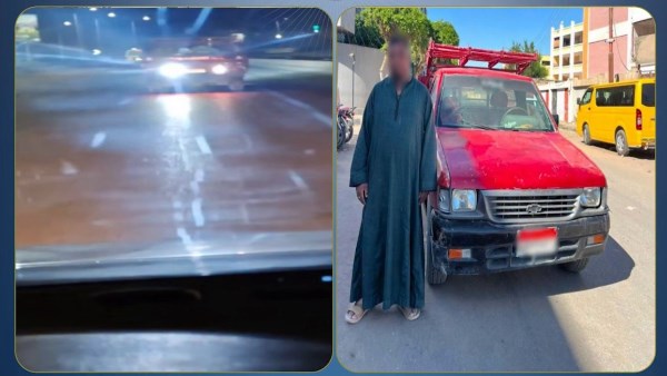 عاوز يهرب من المخالفات.. ضبط قائد سيارة ثبَّت كشافين أعاقا رؤية قائدى السيارات خلفه