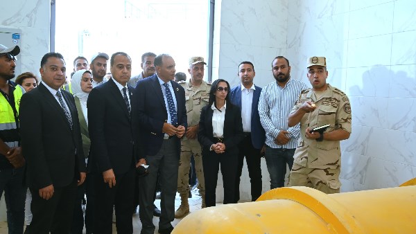 محافظ البحيرة تتفقد محطة معالجة الصرف الصحي بأبو الشقاف بحوش عيسى