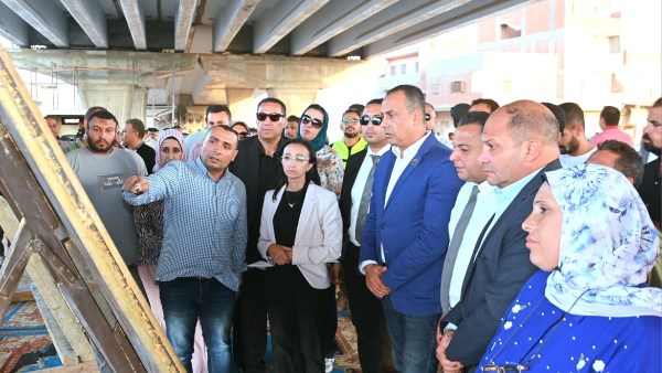 بتكلفة 350 مليون جنيه.. محافظ البحيرة تتفقد أعمال إنشاء كوبري البريجات