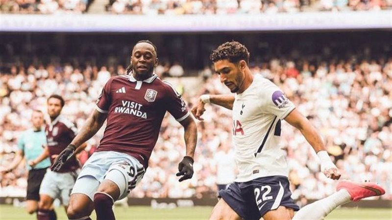 بمشاركة مرموش، توتنهام يواصل السقوط ويخسر أمام أستون فيلا 3-2