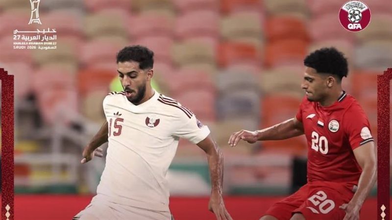 قطر تفوز على اليمن وتتأهل لنصف نهائي خليجي 27