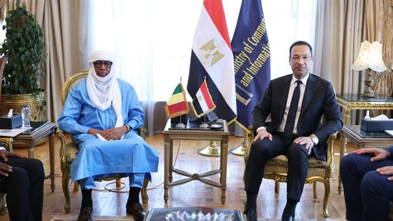 وزير الاتصالات يبحث مع نظيره المالي تعزيز التعاون المشترك