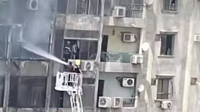 إخماد حريق نشب داخل شقة سكنية في مدينة نصر