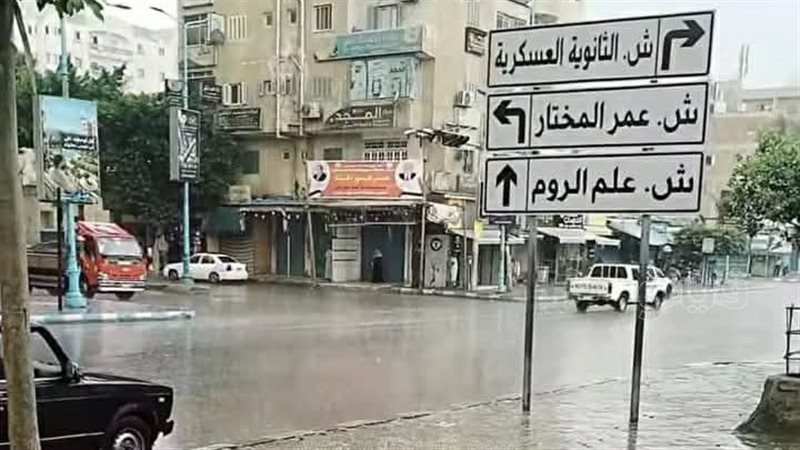 أمطار غزيرة تضرب مرسى مطروح (صور)