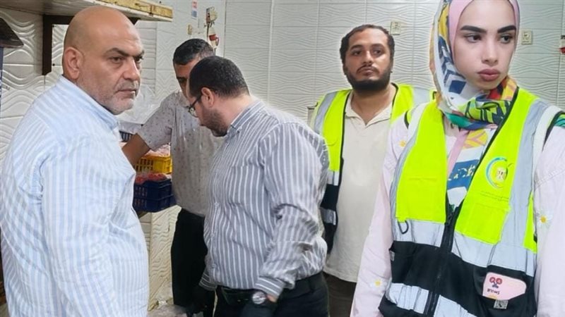 التحفظ على طن ونصف لحوم وكبدة متغيرة الخواص في حملة بشبين القناطر