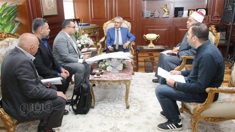 محافظ بني سويف يتابع الموقف التنفيذي لتطوير مسجد السيدة حورية