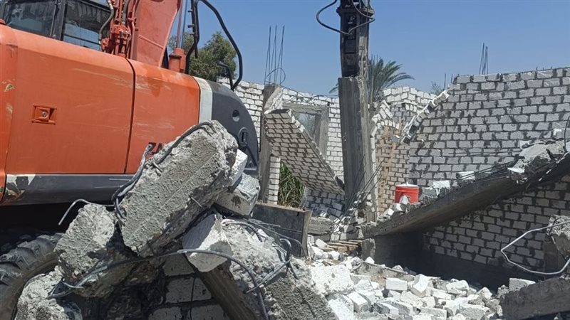 ضمن الموجة الـ 30، إزالة 36 حالة تعدٍ و12 طاحونة ذهب بقوص ونجع حمادي في قنا