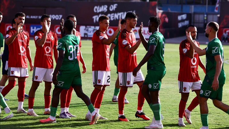 لقطات من مباراة الأهلي والاتحاد المصراتي الليبي الودية