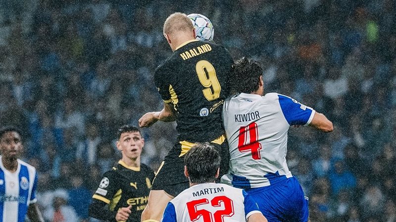 هالاند يقود مانشستر سيتي للفوز على بورتو 0/2 في دوري أبطال أوروبا