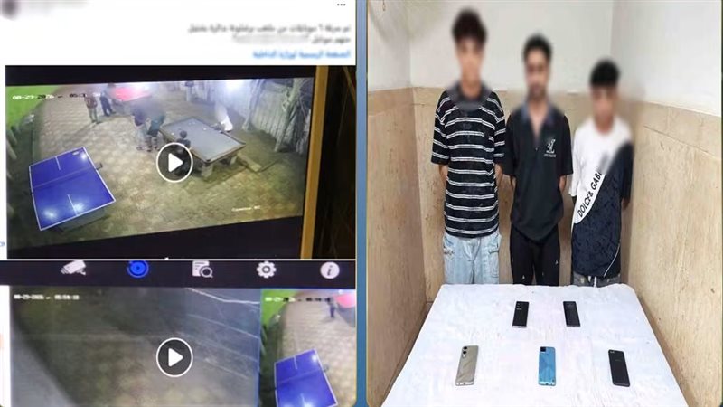 لص يتسلل لملعب كرة قدم ويسرق 5 هواتف من الطلاب أثناء لعبهم في أوسيم بالجيزة