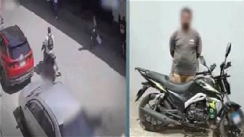 قائد دراجة نارية يدهس سيدة ويفر هاربا فى بولاق الدكرور والشرطة تلاحقه