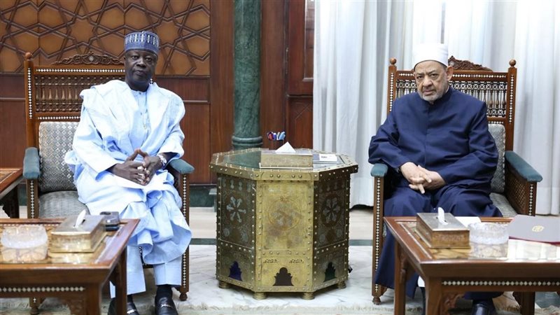 الإمام الطيب لسفير نيجيريا: الأزهر مستمر في دعم أبناء أفريقيا وتعزيز فرص التعليم والتدريب