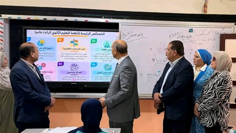 مدير تعليم الإسكندرية يتفقد المدارس في أول أيام الدراسة ويوجه رسالة للمعلمين والطلاب