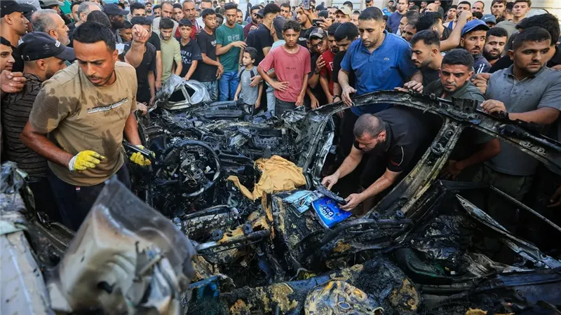 جرحى فلسطينيون في قصف إسرائيلي على قطاع غزة
