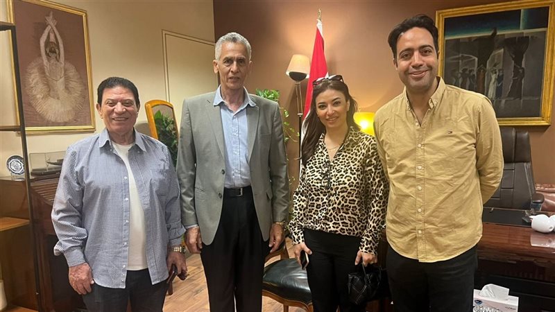 رئيس الأوبرا يستقبل غادة رجب لبحث مشروعات وحفلات غنائية مقبلة
