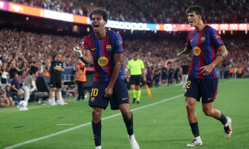 برشلونة يكتسح رايو فايكانو بخماسية بمشاركة حمزة عبدالكريم