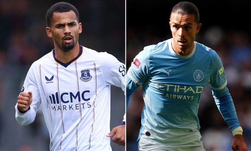 مانشستر سيتي يتفق مع إيفرتون بشأن غريليش وندياي