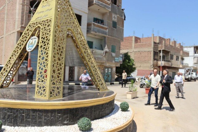 محافظ القليوبية يوجه بتعميم مبادرة تطوير وتجميل وتشجير الميادين ومداخل المدن