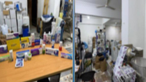 ضبط مصنع غير مرخص لإنتاج وتعبئة المستلزمات الطبية بالقليوبية