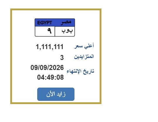 تجاوزت المليون جنيه.. مزايدة نارية على لوحة سيارة مميزة| اعرف الخطوات