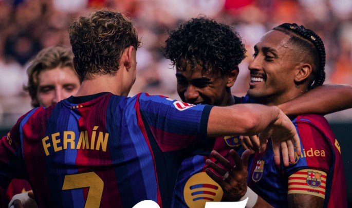 برشلونة يكتسح فالنسيا بخماسية نظيفة ويواصل صدارة الدوري الإسباني «فيديو»
