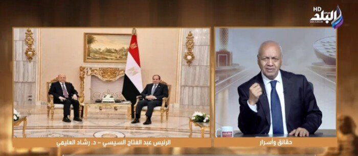 مصطفى بكري يكشف تفاصيل اتصال الرئيس السيسي ورشاد العليمي بشأن اليمن