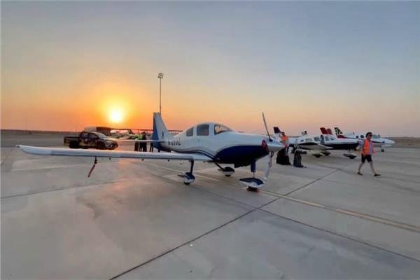 9 طائرات تحلق فوق الأهرامات وسقارة ضمن فعاليات رالي «Fly In Egypt 2026»