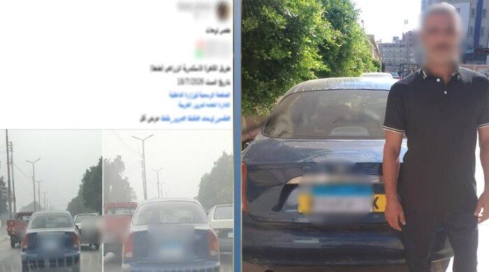 «الميديا كشفته».. ضبط سائق بتهمة طمس لوحات سيارة بالغربية