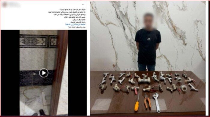 بعد تداول الفيديو.. ضبط المتهم بسرقة صنابير المياه من مسجد في الدقهلية