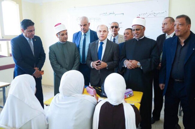 رئيس قطاع المعاهد الأزهرية ومحافظ الغربية يفتتحان معهد فتيات محمود راشد سويدان بالغربية