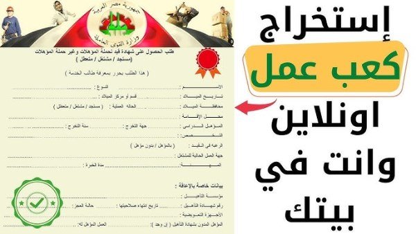 قبل التقديم على وظيفة.. طريقة استخراج كعب العمل إلكترونيًا
