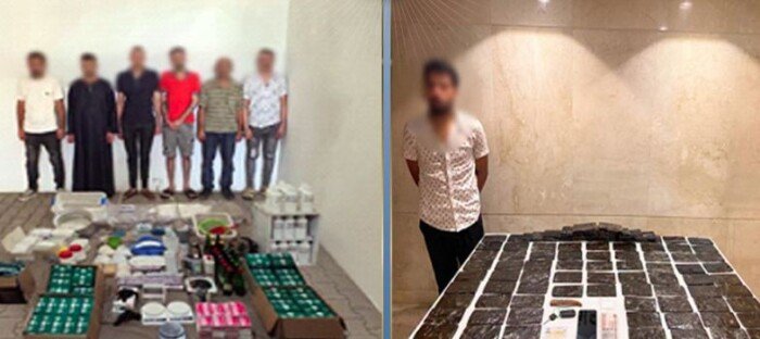 مصرع 6 عناصر شديدة الخطورة وضبط مخدرات بقيمة 128 مليون جنيه و118 سلاحًا ناريًا