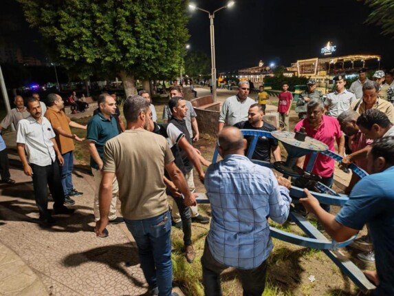 تحرير 35 مخالفة والتصدي للألعاب غير الآمنة خلال حملة مسائية بمدينة المنيا