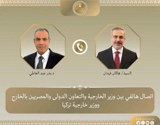 مصر وتركيا تؤكدان ضرورة تكثيف الجهود المشتركة لاحتواء التصعيد بالمنطقة