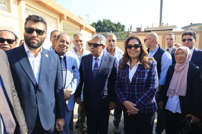 وزيرة التنمية المحلية ومحافظ الدقهلية يفتتحان أعمال تطوير مجزر بلقاس