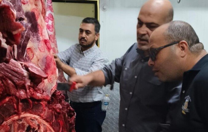 ضبط لحوم مذبوحة خارج المجازر وغير صالحة للاستهلاك الآدمي في العبور